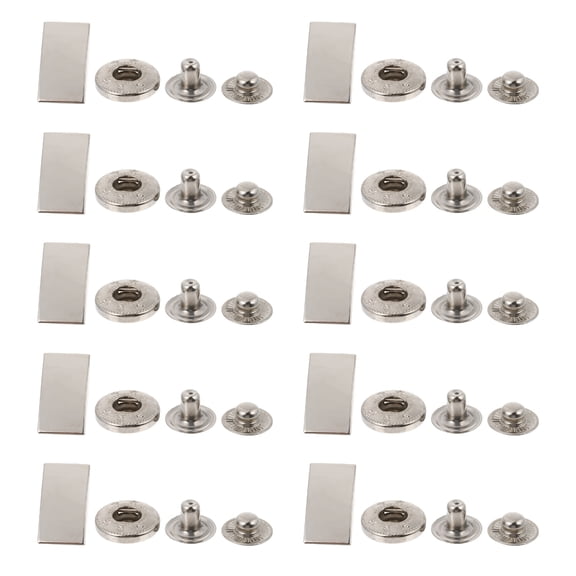 COSMOBETTY 10sets Snap Fasteners For Coats Decorative Invisible Buttons Shape For Clothing Diy Projects And Replacements