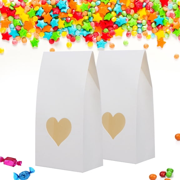 COSMOBETTY 15pcs Box Paper Present Case Paper Case Present Container White