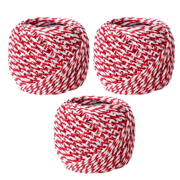 COSMOBETTY 18M per Roll Cotton Rope for Home Decoration and present Wrapping 3Pcs