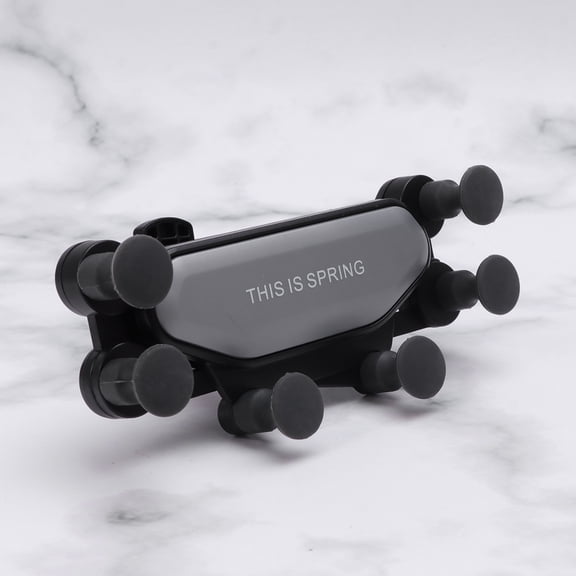 COSMOBETTY 1Pack Air Outlet Phone Holder Snap Type Silver for Car Interior with Scratch Resistant Design