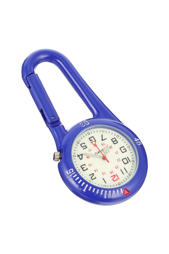 1Pack Blue Stainless Steel Belt Fob Watch for Outdoor Hiking and Mountaineering 3.07X1.57X0.39in