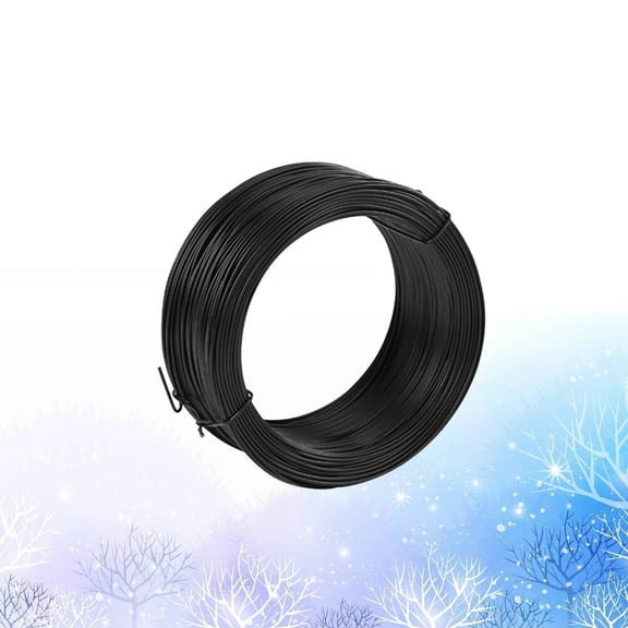 COSMOBETTY 1Pack Coated Garden Wire For Wire Crafting And Exterior Trellis 5500 x 0.75 x 0.75Cm Black