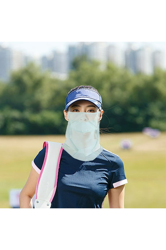 1Pack Cycling Scarf Mask Lightweight Green Nylon UV Protection for Men 11.2X8.9In