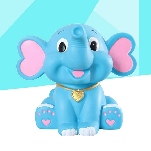 COSMOBETTY 1Pack Kid Piggybank Safe Elephant Shaped for Child Money Saving Box