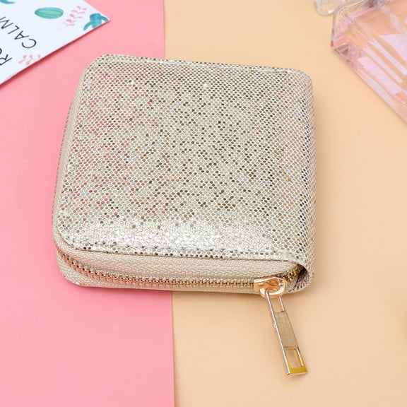 COSMOBETTY 1Pack Ladies Wallet In Golden Color With Lightweight And Super Thin Design
