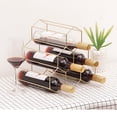 thumbnail image 1 of COSMOBETTY Stable Golden Iron Wine Organizer Home Decor 1Pack 11.2 x 8.5 x 10.7in, 1 of 8