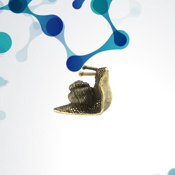 COSMOBETTY 1Pcs Brass Small Ornaments Snail Shape Desk Accessories for Classmates Family Friends Colleagues