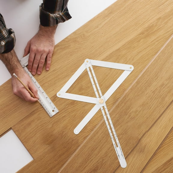 COSMOBETTY 1Pcs Carpentry Tools Precision Protractor for Construction Use 15.0x9.4x0.8in