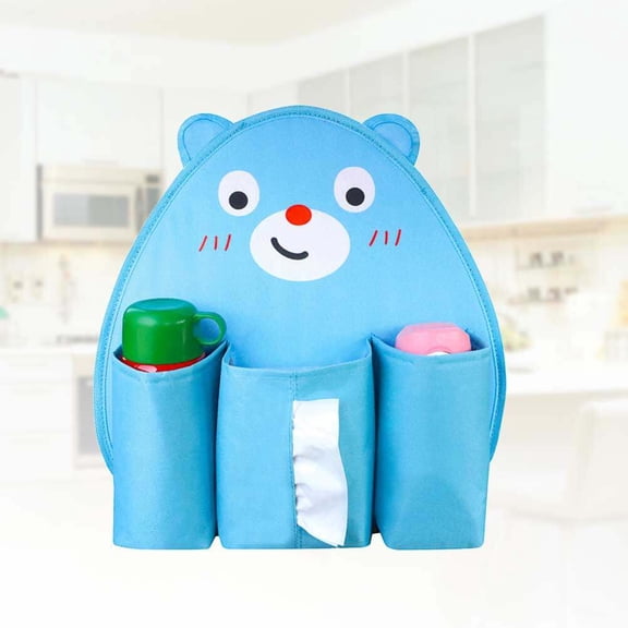 COSMOBETTY 1Pcs Cartoon Bear Car Organizer Seat Back Storage Bag for with Insulation