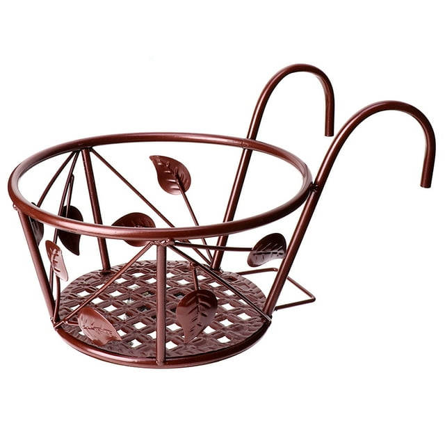 COSMOBETTY 1Pcs Modern Iron Tree Leaf Shape Flower Pot Hanging Rack for ...