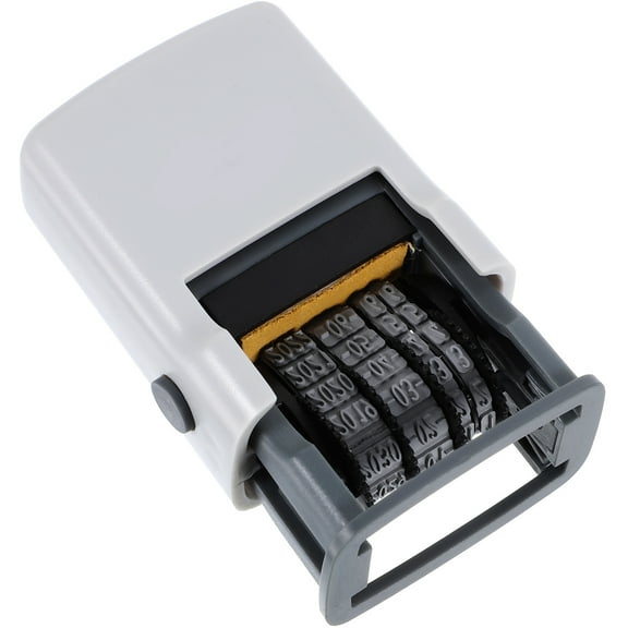 COSMOBETTY 1Pcs Multi Color Plastic Rectangular Self Inking Day Month Year Stamp For Business Stamping Supplies