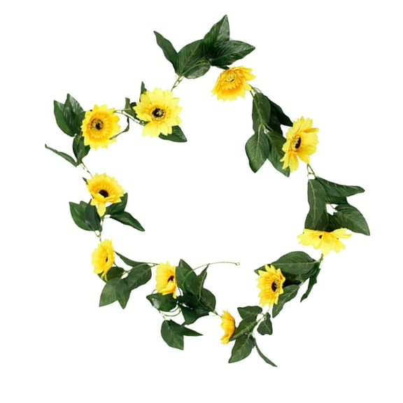 COSMOBETTY 1Pcs Simulation Flower Sunflower Multi-Colored for Home Decoration Easy to Clean 2.2 Meter