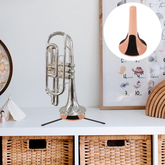 COSMOBETTY 1Pcs Tripod Trumpet Stand for Musical Instruments Portable Lightweight Support Accessory 4.06x6.6x4.06in