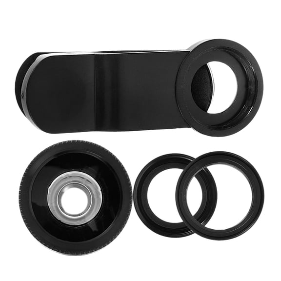 COSMOBETTY 1Set Acrylic Black Phone Camera Lens Kit for Mobile Photography Enhancement 5.50X3.50X1.80CM