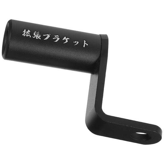 COSMOBETTY 1Set Aluminium Alloy Extension Bracket for Motorcycle Rearview Mirror Mount Black .5x2.0x0.9in