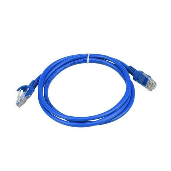 COSMOBETTY Ethernet Cable Blue Aluminum Fiber Network Connection 1Set 65.4*0.2*0.2in