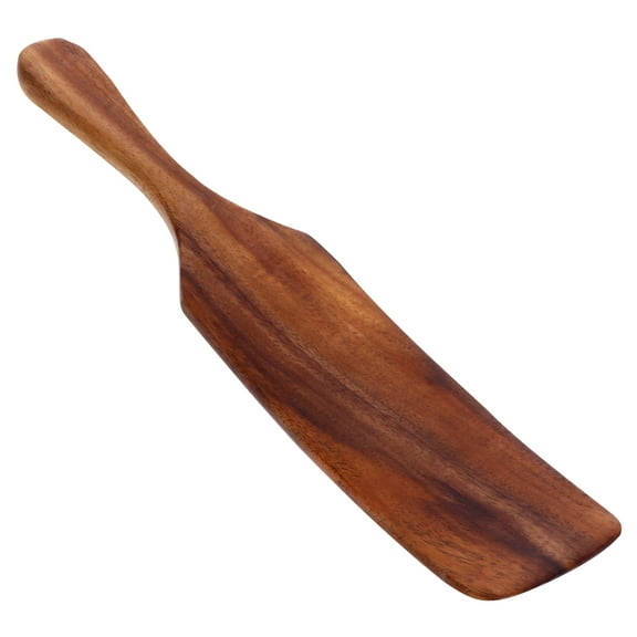 COSMOBETTY 1Set Long Wooden Paddle For Cooking Non-Stick Arc-Shaped Design Family Daily Use 28Cm