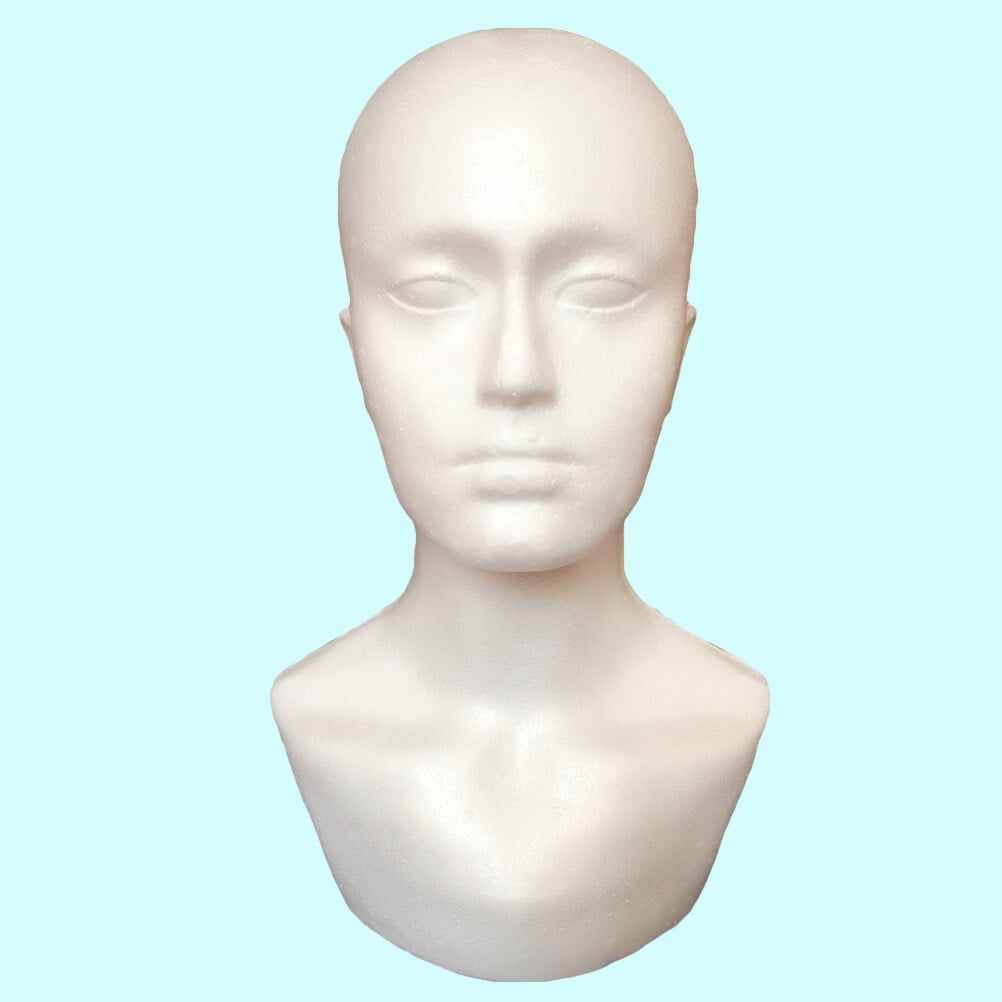 COSMOBETTY Display Heads for Hats Mannequin Head Plastic 1Set
