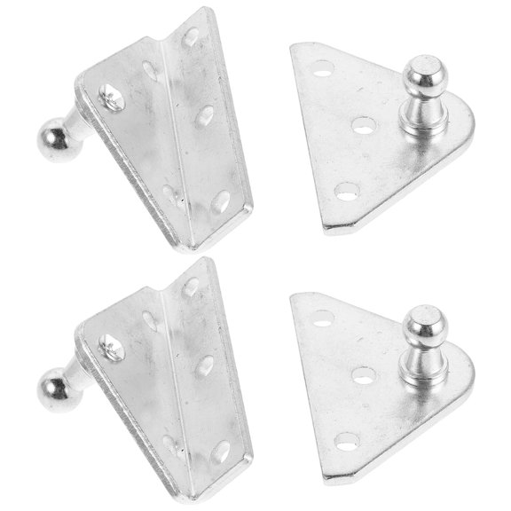 COSMOBETTY 1 Set Plated Flat Mount Bracket for Gas Spring Strut, 10mm , Vehicle Hood Lift Support Kit