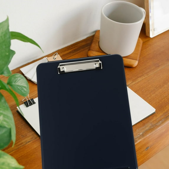 COSMOBETTY 1Set Simple Design Plastic Clipboard Box for Document Storage in Office 13.36X9.43X0.98in