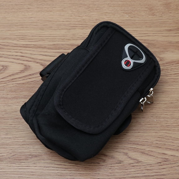 COSMOBETTY 1Set Waterproof Fabric Arm Band for Cycling and Travelling Exercise Phone Holder with Storage