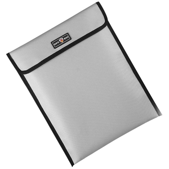 COSMOBETTY 1pc Fireproof Document Bag File Holder For Office Home Design Stylish Storage For Important Papers And Cash
