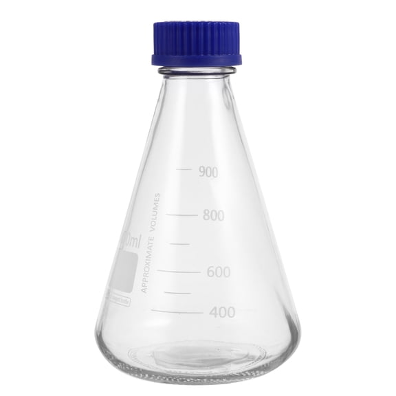 COSMOBETTY 1pc Glass Conical Flask With Scale For Laboratory Experiments And Stable Design For School Chemistry Classes