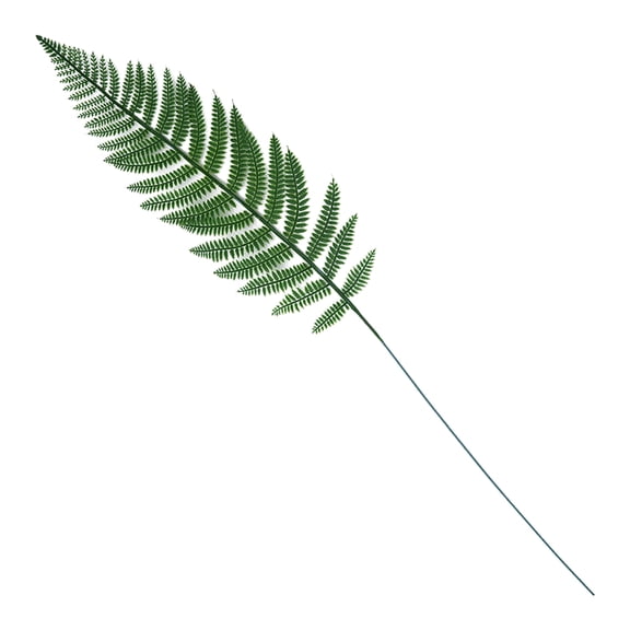 COSMOBETTY 20 Pcs Faux Greenery Green Leaves Faux Pine Branches Green Plastic Steel Stem Home Decoration