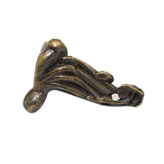 COSMOBETTY 20Pcs Decorative Feet for Box Zinc Alloy Dark Green Tiny Leg Shape for Furniture Accessories 1.4x0.6in