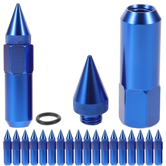 COSMOBETTY 20Set Round Lug Bolt Caps for Car Wheel Nut 3.54X0.79X0.79In
