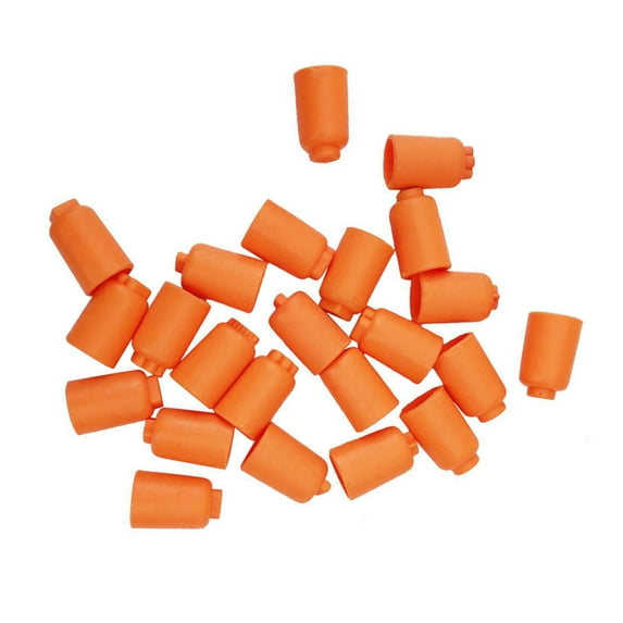 COSMOBETTY 24Pcs Sponge Finger Painting Set For Drawing And Craft Projects Orange Rubber Material