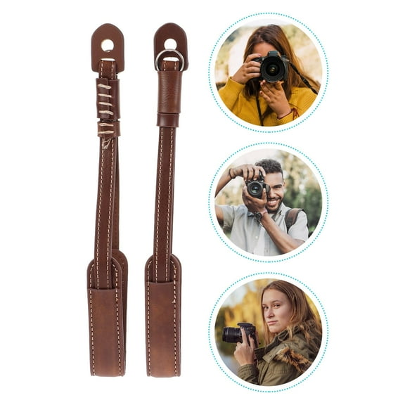 COSMOBETTY 2Pcs Adjustable Camera Wrist Strap with Safety and Quick Release for Camera Users Photography