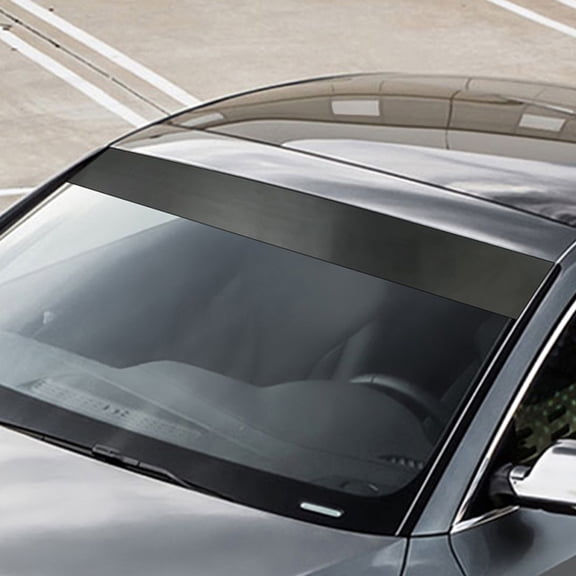 COSMOBETTY 2Pcs Black Universal Car Window Decals Fade Resistant Front and Rear Windshield Sticker