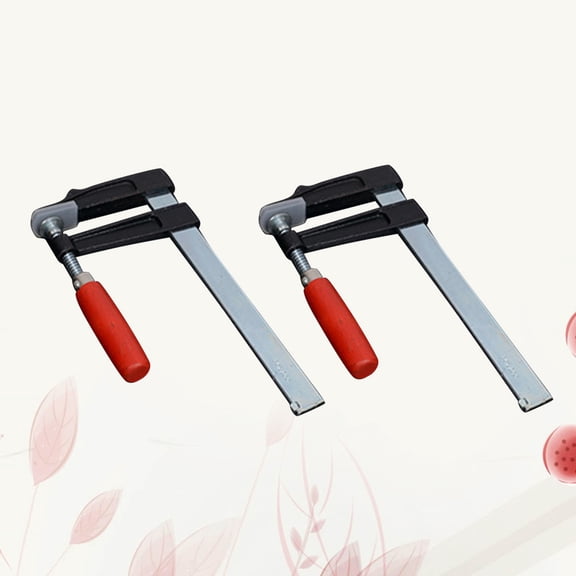 COSMOBETTY 2Pcs High Carbon Steel Attaching Clamp For Woodworking Carpentry Clamping