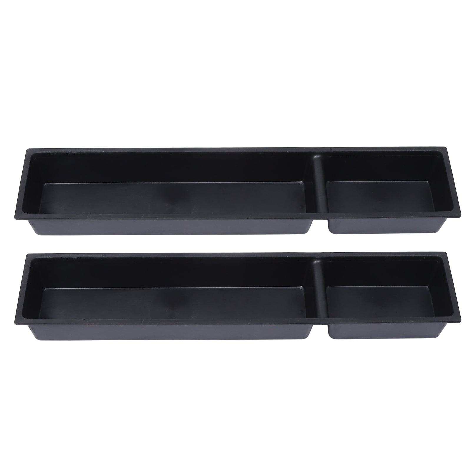 COSMOBETTY 2Pcs Poultry Feeder Plastic Rectangular Pigeon Feeding Boxes for Farmers 10.9X6.1X2.1In