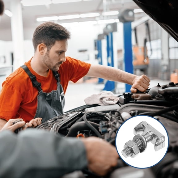 COSMOBETTY 2-Pack T Bolt Screw Nut Battery Terminal Connectors for Automotive Maintenance and Repair