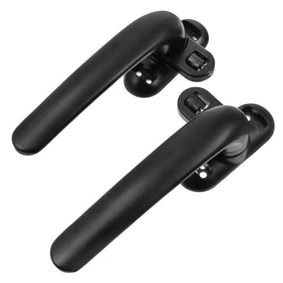 COSMOBETTY 2Pcs Vintage Black Aluminum Alloy Window Handle Ergonomic Design for Indoor Use 14.0x7.0x5.0in