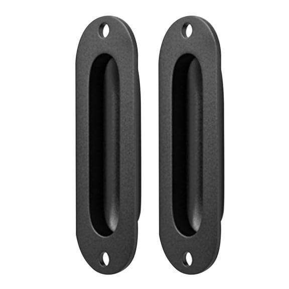 COSMOBETTY 2Sets Interior Door Handles Black Pull for Furniture Assembly Easy to Use and Durable