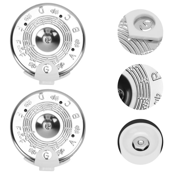 COSMOBETTY 2pcs Guitar Tuner Pitch Pipe 13 Holes Tuning Device For Acoustic Guitar Accessories