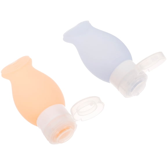 COSMOBETTY 2pcs Travel Makeup Bottle Sub Bottle For Makeup Gel Bottle Makeup Bottle Silicone Cosmetic Dispensers