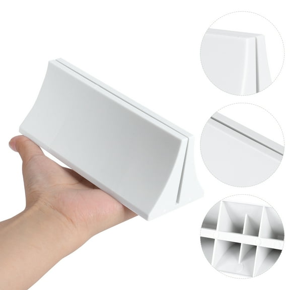 COSMOBETTY 4Pcs Desk Divider Partition Clamp for Organizing Office Area with White Abs Plastic Material