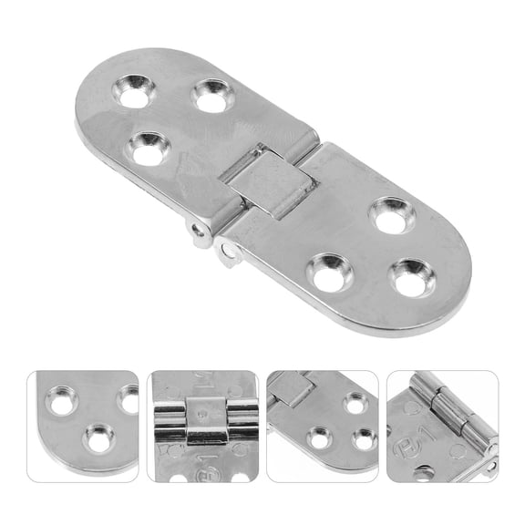 COSMOBETTY Zinc Alloy Furniture Hinges 180° Smooth Noiseless Rotation, 4-Piece Set for Cabinets and Doors