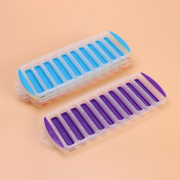 COSMOBETTY 4Pcs Ice Cube Trays for Baby Freezer Cube Trays and Kids Playing