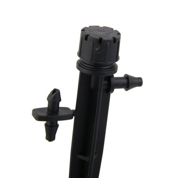 COSMOBETTY 50Pcs Adjustable Drippers for Drip Irrigation Black Polypropylene for Pots