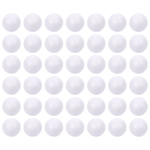 COSMOBETTY 50Set Small White Balls Polystyrene For Christmas Tree Ornaments And Festive Occasions