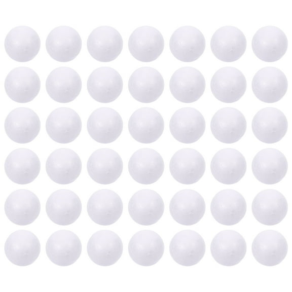 COSMOBETTY 50Set Small White Balls Polystyrene For Christmas Tree Ornaments And Festive Occasions
