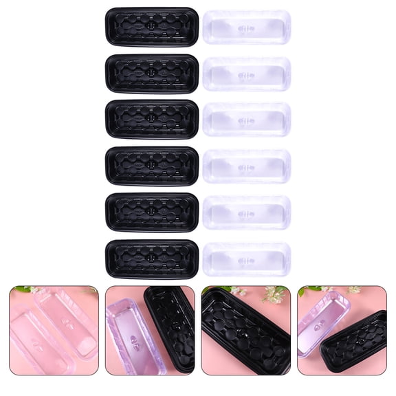COSMOBETTY 6 Sets Starter Tray with 12 Cells Mini Greenhouse without Pellets