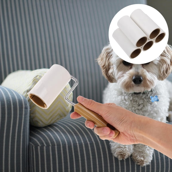 COSMOBETTY 600 Sheets Lint Roller Refills for Floors Pet Hair Removal Reusable Mini Gel Roller