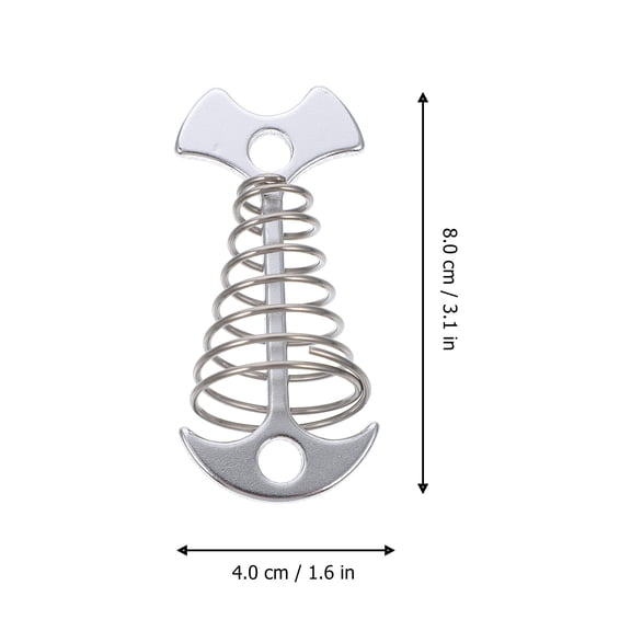 COSMOBETTY 6Pcs Silver Tent Stakes Hooks for Hikers with Canopy Wind Rope Buckle 3.1x1.6x1.2in
