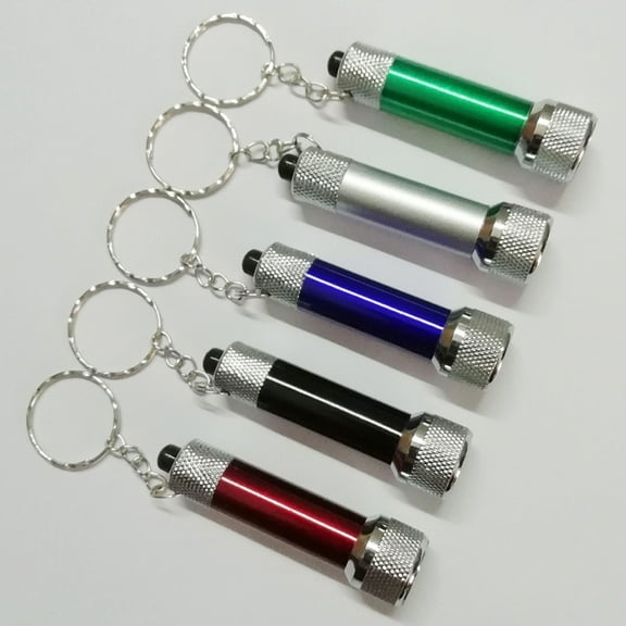 COSMOBETTY Mini Torch Keychains Flashlight Keychain Assorted Color 10Pcs